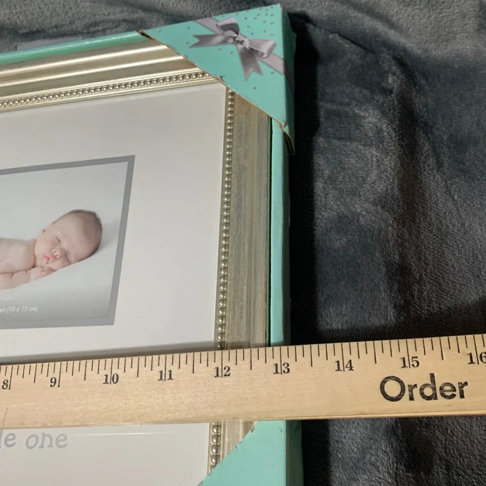 Lil Peach Baby Bracelet Frame Unisex OS 93041 Silver Hospital ID Keepsake New